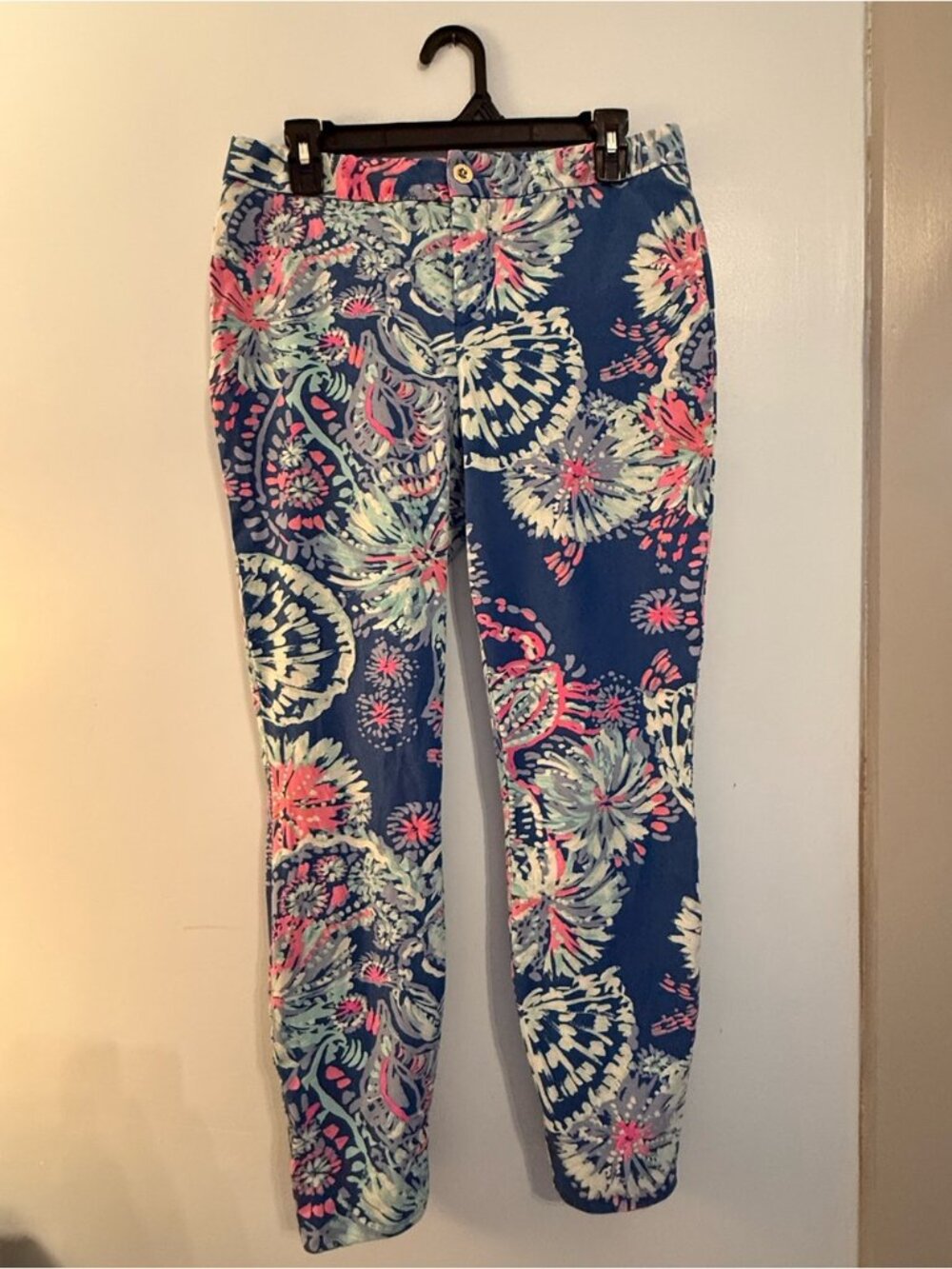 Lilly Pulitzer Kelani Stretch Pant Size 10 “Gypsea Girl” Print EUC